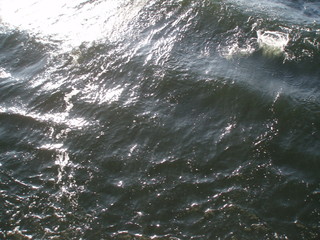 waves on river volga