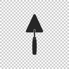 Trowel icon isolated on transparent background. Flat design. Vector Illustration