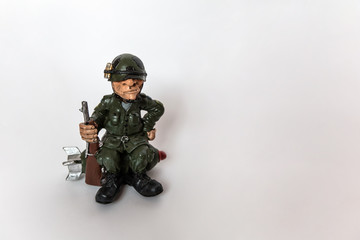 soldier in military uniform