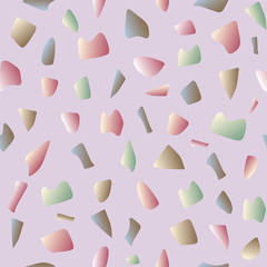 Terrazzo seamless pattern. Pattern ideal for wrapping paper, wallpaper, terrazzo flooring. Colorful vector illustration. EPS10