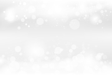 White abstract, Bokeh background, celebration seasonal holiday vector illustration