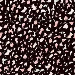 Obraz premium Terrazzo floor, marble surface, seamless pattern, vector illustration
