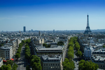 Fototapeta premium View from the Arc de Triomph