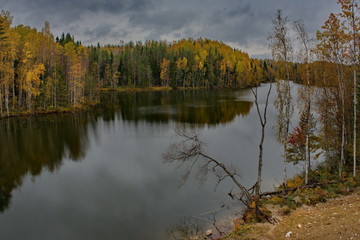 Fototapeta na wymiar Russia. Republic of Karelia. Islands on the North-West coast of lake Ladoga near the town of Sortavala.