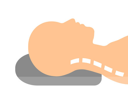 person resting head on gray pillow clip art preview