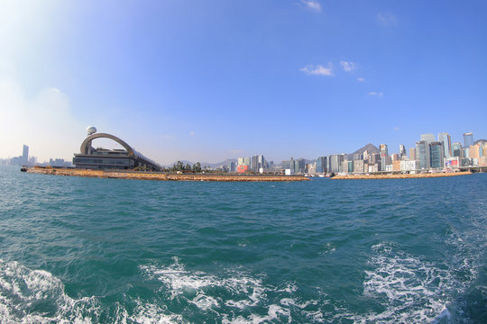 a kai tak cruise with HK Victoria Harbour
