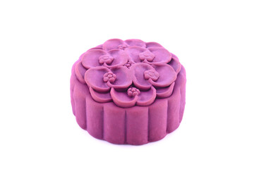 mooncake isolated on white background.