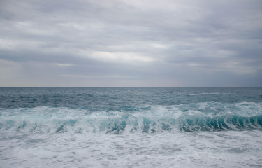 waves on the beach