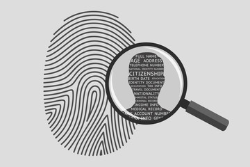 Fingerprint and personal information