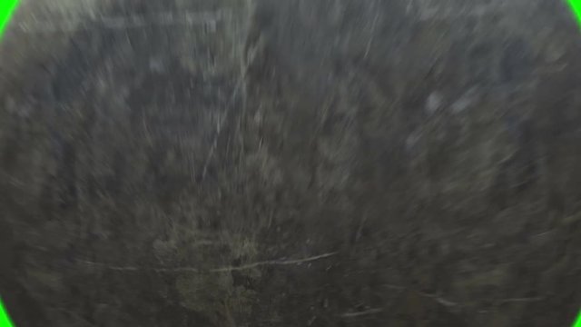 4K. Metallic Wrecking Ball. Front View. Green Screen. 3D Animation.