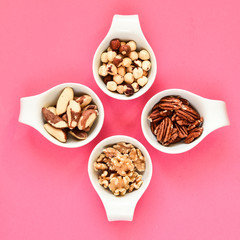 Healthy breakfast. Muesli with fruit.