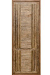 wooden door with dark and light streaks