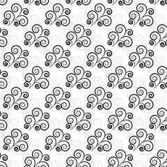 Black abstract seamless pattern. Fashion graphic background design. Modern stylish abstract texture. Monochrome template for prints, textiles, wrapping, wallpaper, website etc. Vector illustration.