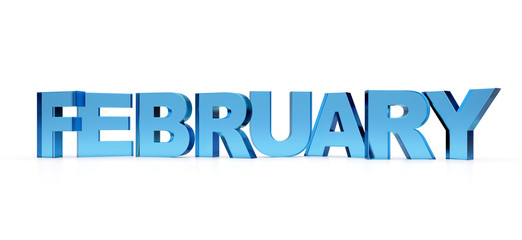 February blue ice text