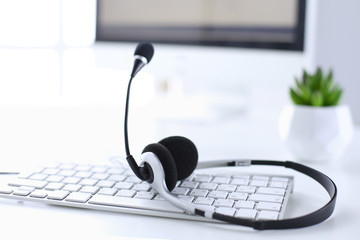 Communication support, call center and customer service help de