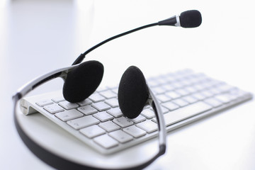 Communication support, call center and customer service help de