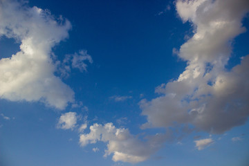 blue sky with clouds landscape