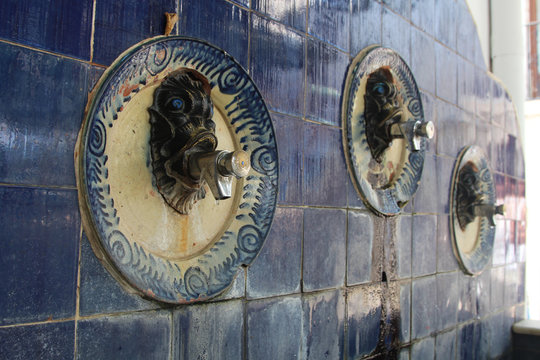 Drink water fountains in Sorbas, Spain