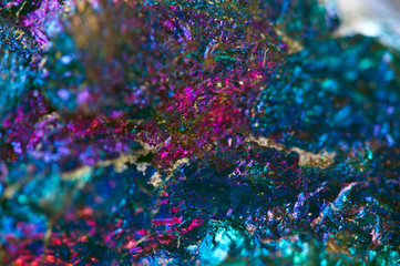 Fototapeta na wymiar Beautiful texture of natural crystals. Mineral its blurred natural background. Colorful Beautiful background. Macro.