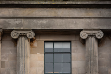 columns and window