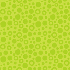 Modèle sans couture vert abstrait de cercles