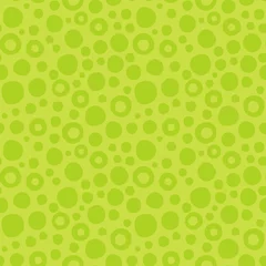Cercles muraux Vert Modèle sans couture vert abstrait de cercles