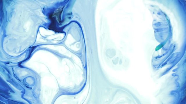 Abstract Colorful Paint Ink Explode Diffusion Psychedelic Blast Movement. soft colors, abstract composition. Acrylic texture with marbling blue background 