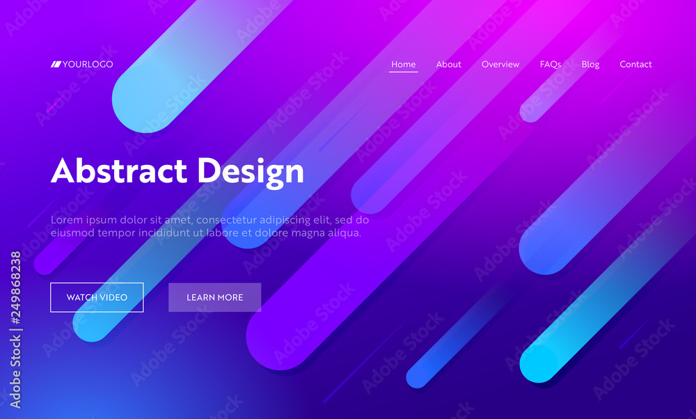 Poster purple multicolored abstract diagonal line shape landing page background. motion gradient pattern. c