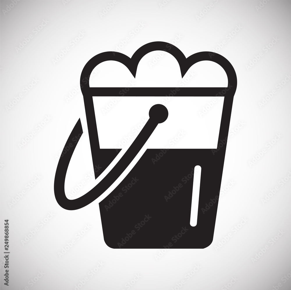 Poster wet cleaning icon on white background for graphic and web design, modern simple vector sign. interne