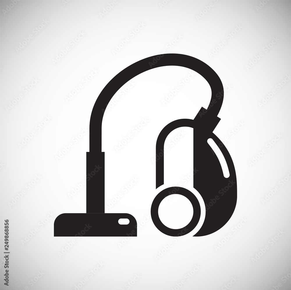 Poster vacuum cleaner icon on white background for graphic and web design, modern simple vector sign. inter