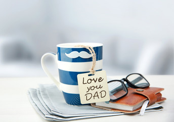 Father's day concept objects.