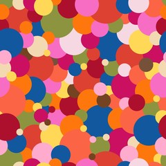 Seamless circle pattern. Seamless vector texture.