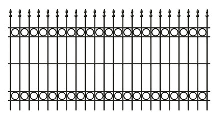 Iron lattice fence