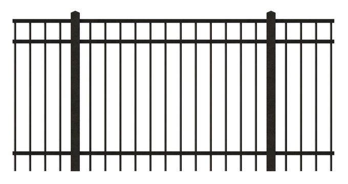 Iron lattice fence