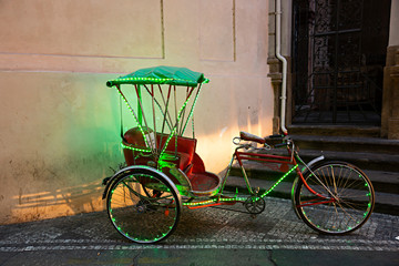 Fototapeta na wymiar Bicicleta con transportin.