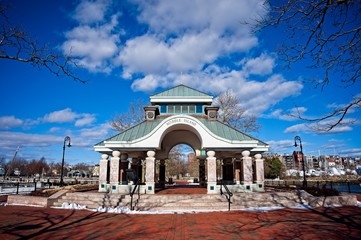 Noddle island pier located in East Boston