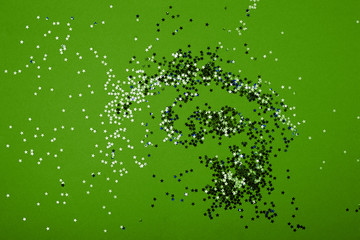 Abstract ufo green star shine color of the year 2019 whirlwind. Brilliant preparation for your...