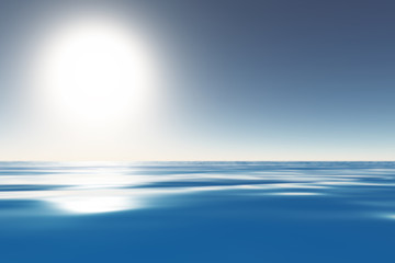 Fototapeta na wymiar blue calm sea