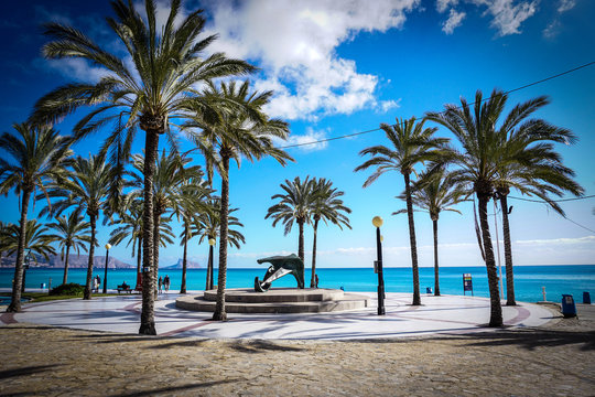 Beautiful beaches of Albir in Spain