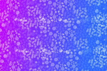 Hexagon Bokeh lights gradient background template. 