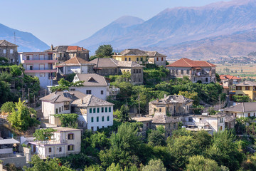 Fototapeta na wymiar View of Gjirokaster Old Town, Albania