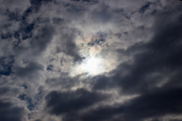 blue sky with clouds landscape