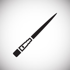 Brush icons set on white background for graphic and web design, Modern simple vector sign. Internet concept. Trendy symbol for website design web button or mobile app