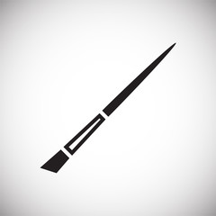 Brush icons set on white background for graphic and web design, Modern simple vector sign. Internet concept. Trendy symbol for website design web button or mobile app