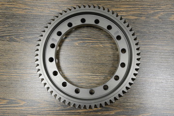Automatic transmission spare part on wooden background