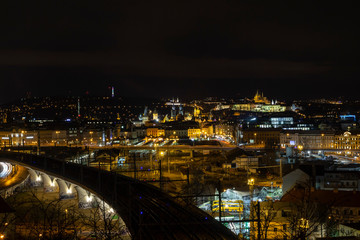 night view of prague