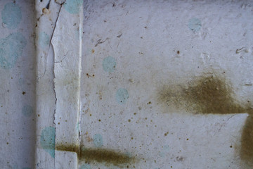 old wall with peeling paint