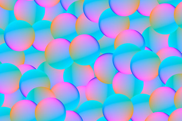 Gradient Background with colorful spheres