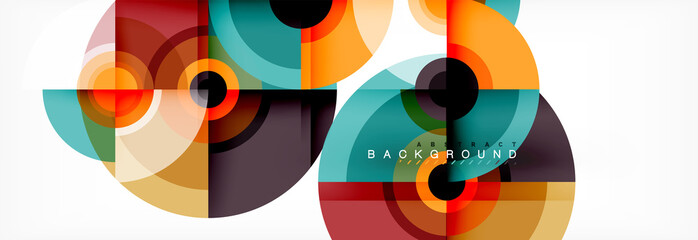 Obraz premium Abstract background circle design