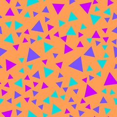 Seamless vector EPS 10 pattern. Geometric texture with triangles